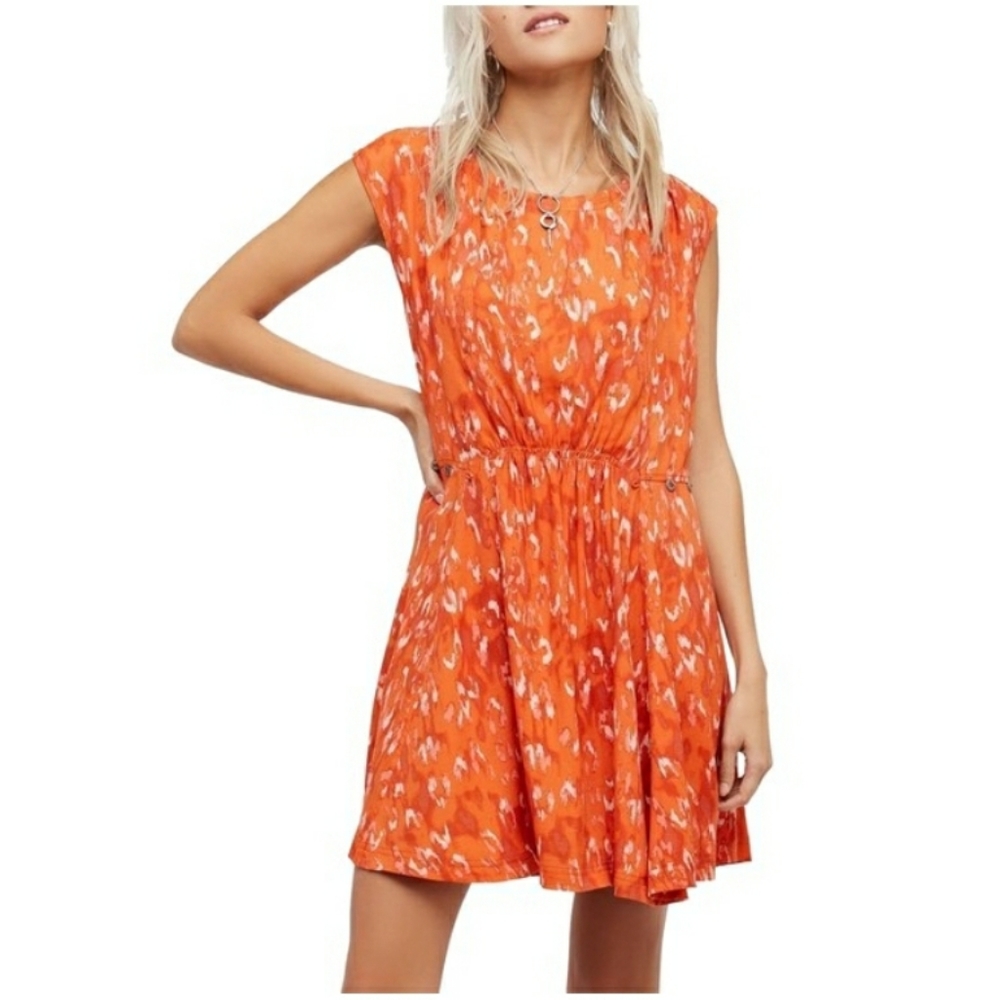 Free People Fake Love Ikat Print Mini Dress
